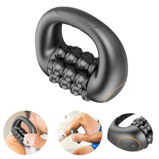 Επαναφορτιζόμενο Ηλεκτρικό Χειρός Μασάζ Ρολό Μυών για Ανακούφιση Μυϊκού Πόνου 