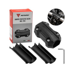 Προστατευτικό Slider Κάγκελων Μοτοσυκλέτας 22-25-28mm Μαύρο MDL3703 Motowolf