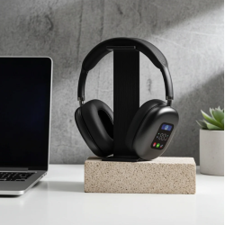 Ασύρματα Ακουστικά On-Ear Bluetooth Με Ψηφιακή Οθόνη AKZ Max700