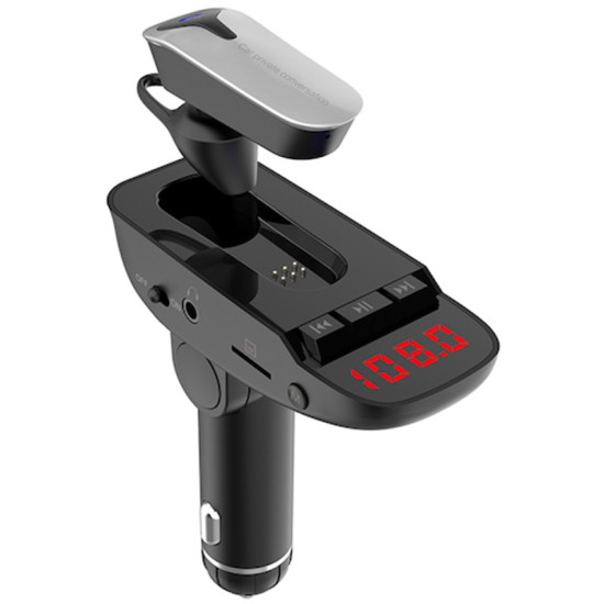 Ασύρματο FM Transmitter Car MP3 Player Με Ακουστικό Bluetooth Μαύρο ER9 Ασύρματο FM Transmitter Car MP3 Player Με Ακουστικό Bluetooth Μαύρο ER9