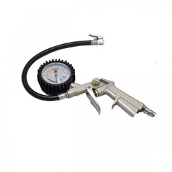 Μετρητής Πίεσης Ελαστικών Αυτοκινήτου, Μηχανής, Ποδηλάτου με Εύκαμπτο Βραχίονα & Μανόμετρο PSI, BAR 