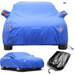 Αδιάβροχη Κουκούλα Αυτοκινήτου Anti UV με Ανακλαστικές Ταινίες, Λάστιχο και Φερμουάρ Medium 430x160x120cm CD-130