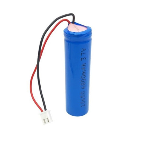 Μπαταρία λιθίου 18650 6800mAh 3.7V με XH2.54 2Pin Λευκή Πρίζα