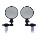 Σετ μεταλικοί στρόγγυλοι καθρέφτες οπισθοπορείας μοτοσικλέτας αντίβαρο HW-0389