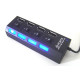 USB Hub 2.0 4 Θέσεων με διακόπτες ON/OFF ΟΕΜ
