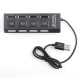 USB Hub 2.0 4 Θέσεων με διακόπτες ON/OFF ΟΕΜ