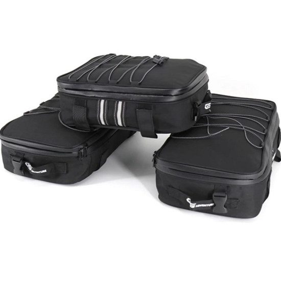 Σετ 3 τεμαχίων τσάντες αποσκευών μοτοσικλέτας GS 1200 ~20L με ανακλαστικό και αδιάβροχο κάλυμμα W18134-2