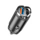 Φορτιστής Αυτοκινήτου 100W Γρήγορης Φόρτισης με Θύρες: 1xUSB 1xType-C μαζί με Καλώδιο Type-C CC-326