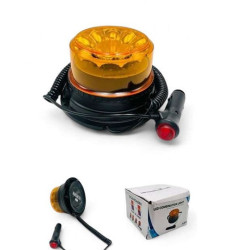 Μαγνητικός Φάρος Αυτοκινήτου 12-24v 14x9cm JN-2853-103 Πορτοκαλί φωτισμού