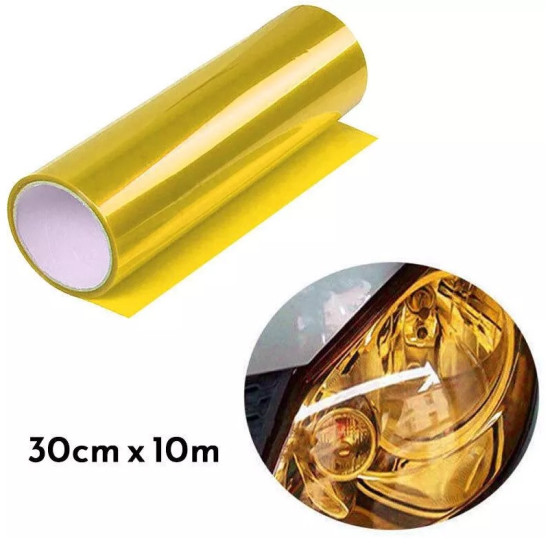 Προστατευτική μεμβράνη προβολέων αυτοκινήτου 30cm*10m W15492-Y Κίτρινο Προστατευτική μεμβράνη προβολέων αυτοκινήτου 30cm*10m W15492-Y Κίτρινο