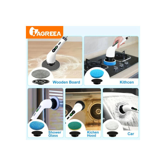 Πολυλειτουργική Πτυσσόμενη ηλεκτρική βούρτσα καθαρισμού 9 σε 1 25W 