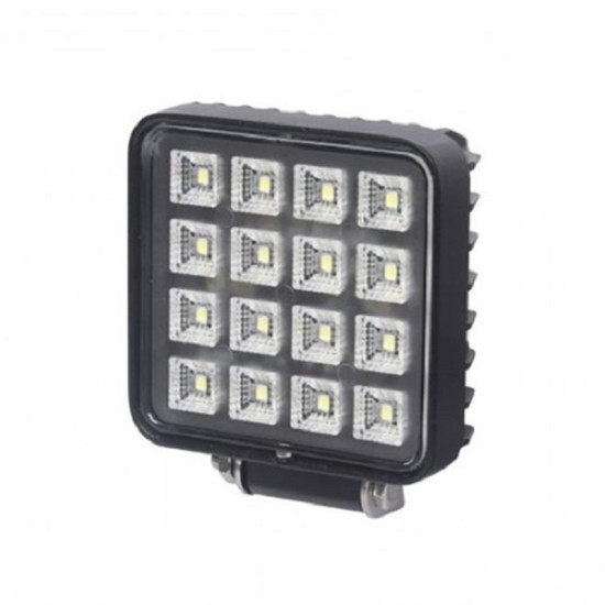 Προβολέας εργασίας τετράγωνος 9εκ. 16 LED με διακόπτη 2400LM W17835 Προβολέας εργασίας τετράγωνος 9εκ. 16 LED με διακόπτη 2400LM W17835