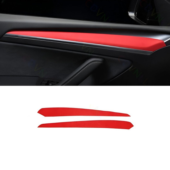 Σετ κόκκινα αυτοκόλλητα σουετ τέσλα 2 τμχ. W17912