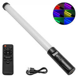 Επαναφορτιζόμενο Φωτιστικό RGB Light Stick 50cm Με Τηλεχειριστήριο Και Πολλαπλά Εφέ Φωτισμού B02