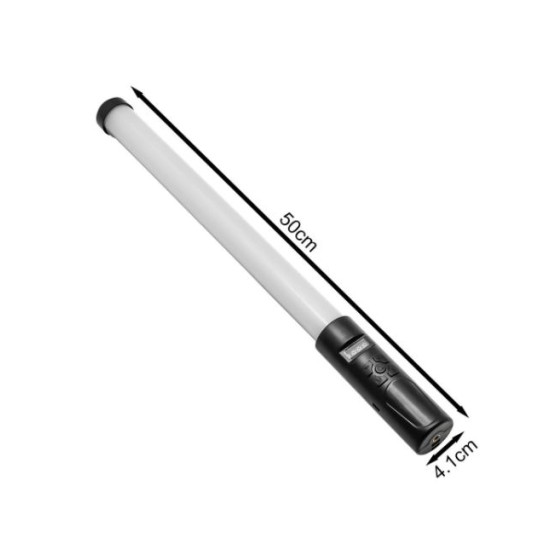 Επαναφορτιζόμενο Φωτιστικό RGB Light Stick 50cm Με Τηλεχειριστήριο Και Πολλαπλά Εφέ Φωτισμού B02