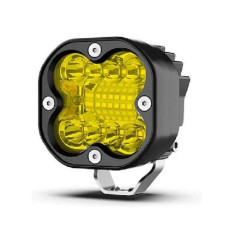 Προβολάκι LED Ομίχλης 66W Κίτρινου Φωτισμού 6000K OEM FD66W – Μαύρο