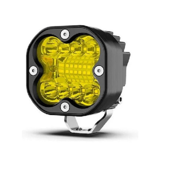 Προβολάκι LED Ομίχλης 66W Κίτρινου Φωτισμού 6000K OEM FD66W – Μαύρο