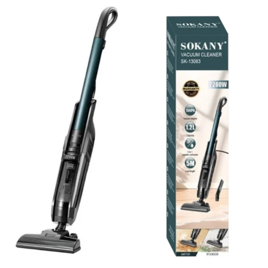 Σκούπα Stick Χειρός 2 Σε 1 Υγρών Και Στερεών 2200W 1.2L Sokany SK-13083