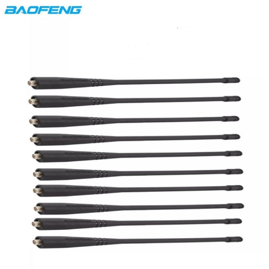 Κεραία Υψηλής Απόδοσης για Ασύρματους Πομποδέκτες Baofeng 17εκ SMA-Female Dual Band TC-229 10 Τεμαχίων