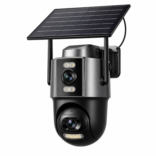 AI Ηλιακή Κάμερα Ασφαλείας 360°