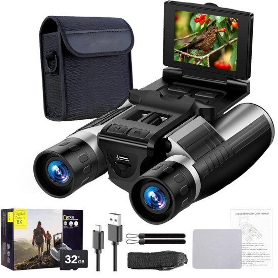 Ψηφιακά Κιάλια Με Κάμερα 48MP 2.5K Και Οθόνη LCD 2.4″ Με Κάρτα 32GB Ψηφιακά Κιάλια Με Κάμερα 48MP 2.5K Και Οθόνη LCD 2.4″ Με Κάρτα 32GB