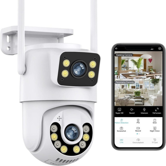 Κάμερα Ασφαλείας WiFi PTZ Jortan JT-9697AL IP66 με Νυχτερινή Λήψη