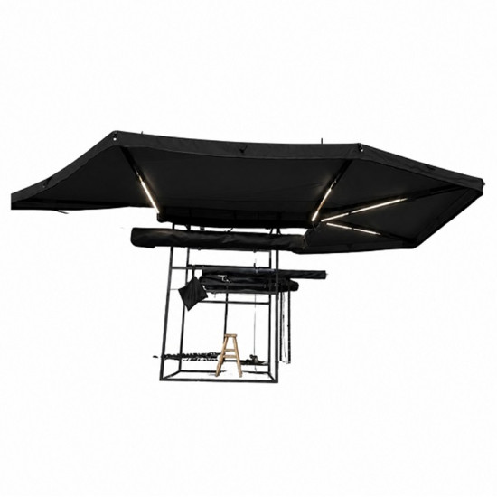 Πλαϊνή Τέντα Σκίασης Αυτοκινήτου 270° 2μ*2μ με LED Φωτισμό CXZ005 Χακί