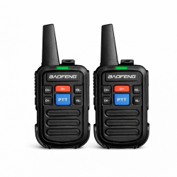Σετ 2τμχ Mini Ασύρματοι Πομποδέκτες UHF/VHF 2W Χωρίς Οθόνη
