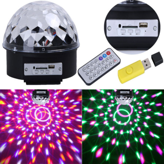 Φωτορυθμικό Led Disco με USB - SD - Bluetooth ΟΕΜ