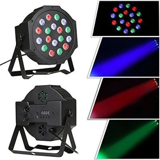 Φωτορυθμικό RGB DMX 512 Led Par 18W ΟΕΜ