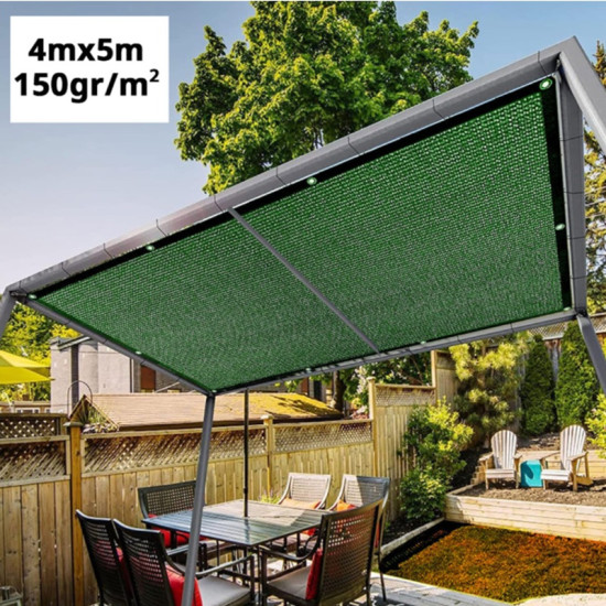 Δίχτυ Περίφραξης και Σκίασης 400x500cm – Πράσινο