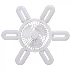Πτυσσόμενος ανεμιστήρας οροφής LED 41cm U-shaped Λευκό Πτυσσόμενος ανεμιστήρας οροφής LED 41cm U-shaped Λευκό