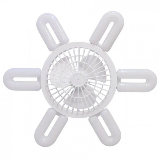 Πτυσσόμενος ανεμιστήρας οροφής LED 41cm U-shaped Λευκό