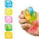 Squishy Παιχνίδι Anti-Stress Κύβος Squeeze με Glitter (Τυχαίο Χρώμα)