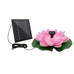 Ηλιακό Συντριβάνι Λωτός για Λίμνη & Κήπο με Solar Panel και Αντλία Νερού