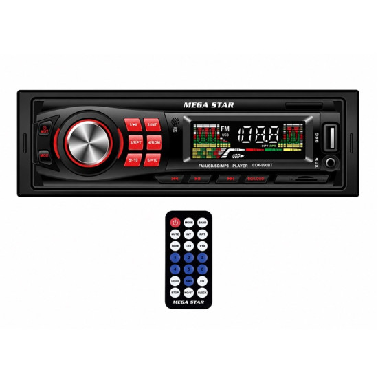 Ράδιο Αυτοκινήτου 1DIN Με Bluetooth USB SD AUX Και Τηλεχειριστήριο TP-3013