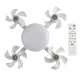 Ανεμιστήρας Οροφής Με LED Φωτισμό 60W E27 Και Τηλεχειριστήριο RZ-220