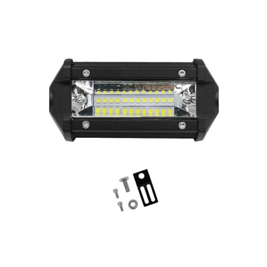 LED Αδιάβροχο Προβολάκι – Μπάρα Αλουμινίου 12V-24V 10cm 36W 12 SMD IP68 2880LM 6000K OYQP-0002