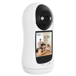 Έξυπνη Κάμερα WiFi 1080P HD με οθόνη 2,8 Ιντσών, Αμφίδρομη Επικοινωνία, Ανίχνευση Κίνησης & Έγχρωμη Νυχτερινή Όραση