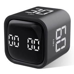 Πολυλειτουργικό Ψηφιακό Timer Κύβος με Αντίστροφη Μέτρηση 5/10/30/60 Λεπτών, Δόνηση & Ηχητική Ειδοποίηση – F4 Gravity Timer