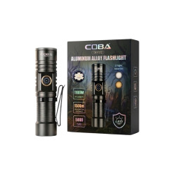 Επαναφορτιζόμενος Φακός LED COBA CB-F312 Aluminum Alloy – 2 Πηγές Φωτός Επαναφορτιζόμενος Φακός LED COBA CB-F312 Aluminum Alloy – 2 Πηγές Φωτός