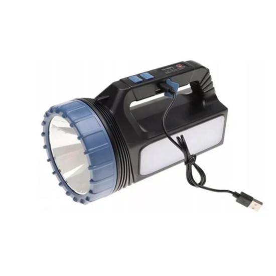 Ηλιακός φακός εργασίας/έκτακτης ανάγκης/camping LED Andowl Q-D691 μαύρο/μπλε