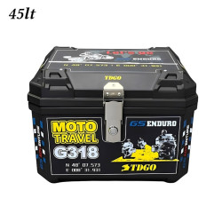 Μπαγκαζιέρα Μοτοσυκλέτας 45lt Μαύρη W17487-11