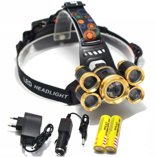 LED ΕΠΑΓΓΕΛΜΑΤΙΚΟΣ ΦΑΚΟΣ Κεφαλής Επαναφορτιζομενος 8000LM ΜΕ ΖΟΟΜ! ΟΕΜ