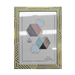 Κορνίζα Πλαστική Τύπου Ξύλο Ανοιχτό 13x18cm Homie 322067