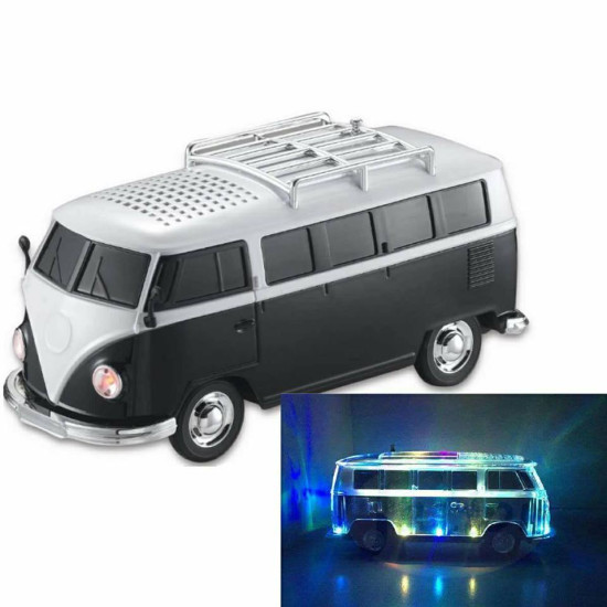 Φορητό Bluetooth mini bus ηχείο με led light FM radio ΟΕΜ