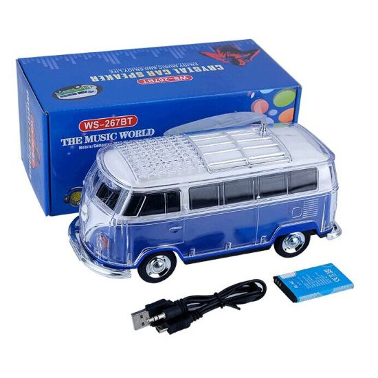Φορητό Bluetooth mini bus ηχείο με led light FM radio ΟΕΜ