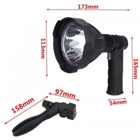 Επαναφορτιζόμενος Φακός Cree Led T6 800Lm XML με Λαβή Πιστόλι ΟΕΜ