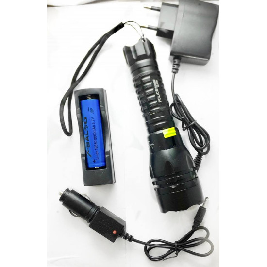 Φακός κατάδυσης επαναφορτιζόμενος με μπαταρία 18650 5000lumens ΟΕΜ Φακός κατάδυσης επαναφορτιζόμενος με μπαταρία 18650 5000lumens ΟΕΜ