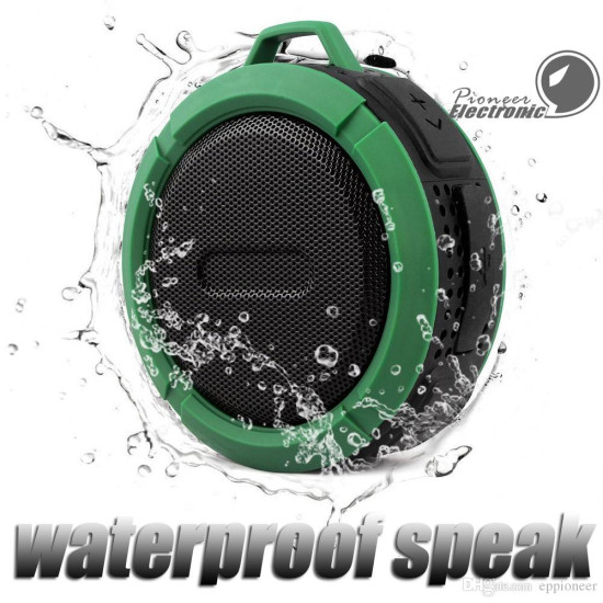 C6 Μίνι αδιάβροχο ασύρματο ακουστικό Bluetooth Ηχείο ανοιχτής συνομιλίας αυτοκινήτου Λήψη κλήσης & μουσικής με Sucker ΟΕΜ